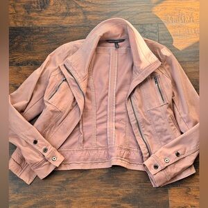 White House Black Market Mauve Utility Jacket